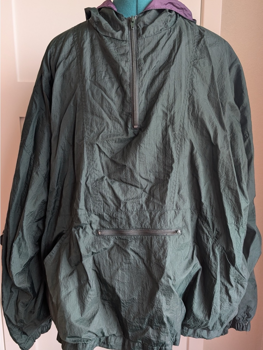 Vintage Active Wear Hooded Anorak Pullover Windbreaker Jacket